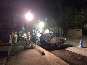 アスファルト敷均