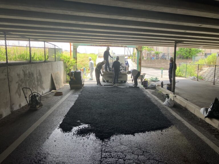 舗装工事　道路修繕（市道20390法線）　埼玉県越谷市